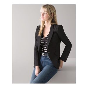 White House Black Market Editor Blazer Black Size 16